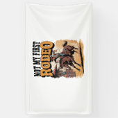 Niet mijn eerste Rodeo Horse Land Western Spandoek (Verticaal)