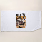 Niet mijn eerste Rodeo Horse Land Western Strandlaken (Voorkant)