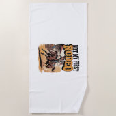 Niet mijn eerste Rodeo Horse Land Western Strandlaken (Voorkant)