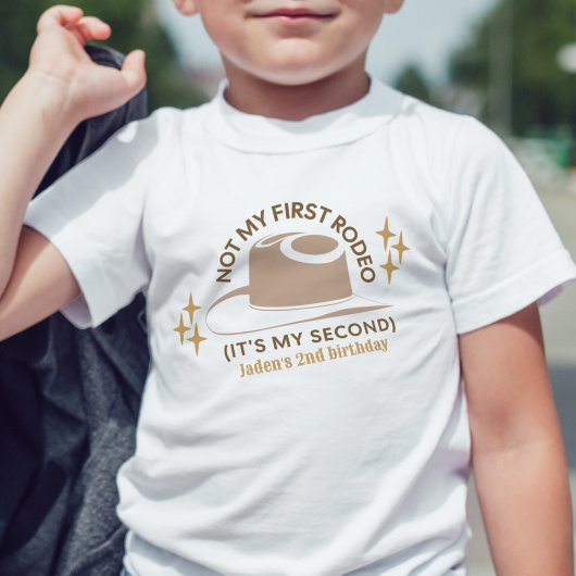"Niet mijn eerste rodeo" Kinderen 2e verjaardag co Kinder Shirts