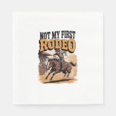 Niet mijn eerste rodeo paard Country Western Servet (Voorkant)