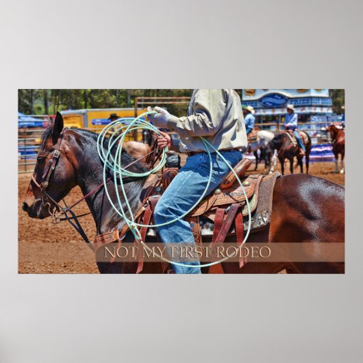 Niet mijn eerste Rodeo-Poster Poster (Voorkant)