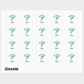 Niet mijn eerste tornado vierkante sticker (Vel)