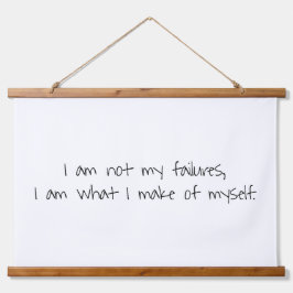 Niet mijn failliet Wood met wandtapijten Hangend Wandkleed