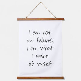 Niet mijn failliet Wood met wandtapijten Hangend Wandkleed