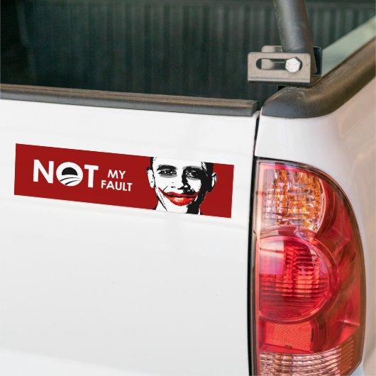 NIET MIJN FOUT BUMPERSTICKER (Op Truck)