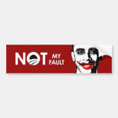 NIET MIJN FOUT BUMPERSTICKER (Voorkant)