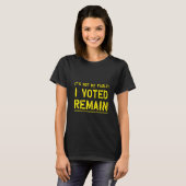 Niet mijn fout (geel) t-shirt (Voorkant volledig)