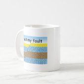 Niet mijn fout koffiemok (Voorkant links)