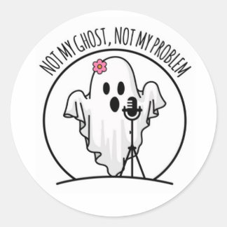 Niet mijn geest, niet mijn probleem Logo Sticker