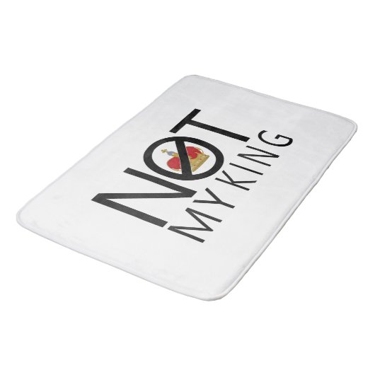 Niet mijn koning badmat (Gekanteld)