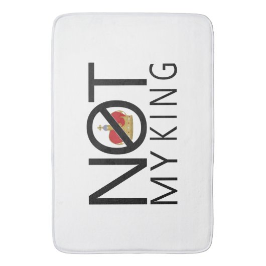 Niet mijn koning badmat (Voorkant Verticaal)
