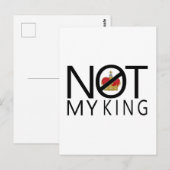 Niet mijn koning briefkaart (Voorkant / Achterkant)