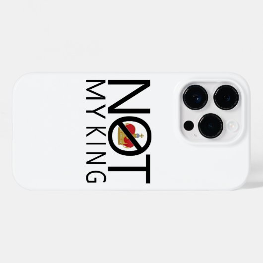 Niet mijn koning Case-Mate iPhone case (Achterkant (horizontaal))