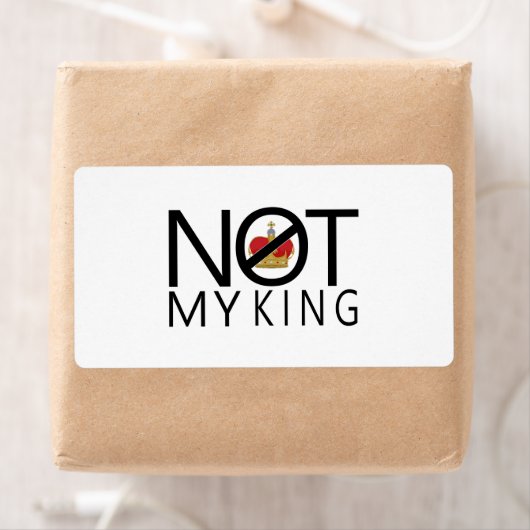 Niet mijn koning etiket (Insitu)