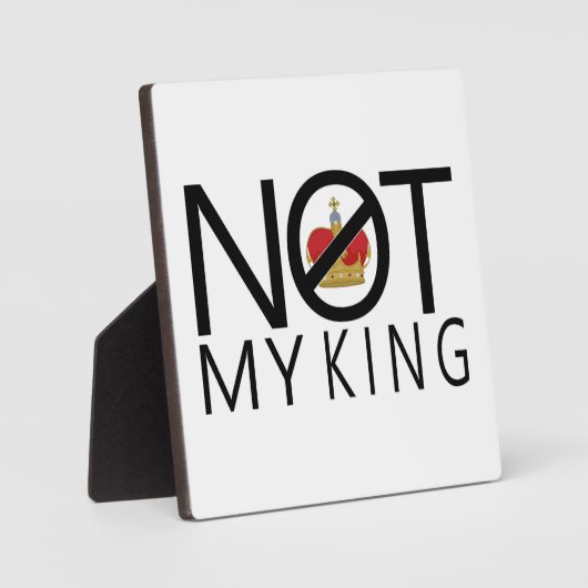 Niet mijn koning fotoplaat (Voorkant)