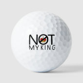 Niet mijn koning golfballen (Voorkant)