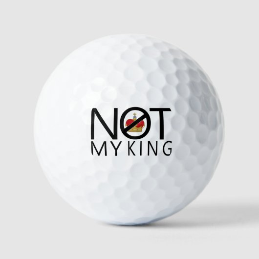 Niet mijn koning golfballen (Voorkant)