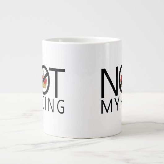 Niet mijn koning grote koffiekop (Voorkant)