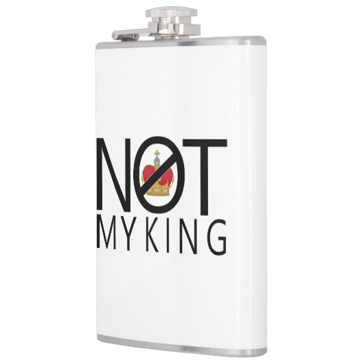 Niet mijn koning heupfles (Links)