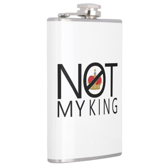 Niet mijn koning heupfles (Rechts)