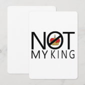 Niet mijn koning informatiekaartje (Voorkant / Achterkant)