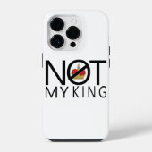 Niet mijn koning iPhone hoesje (Achterkant)