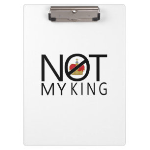 Niet mijn koning klembord