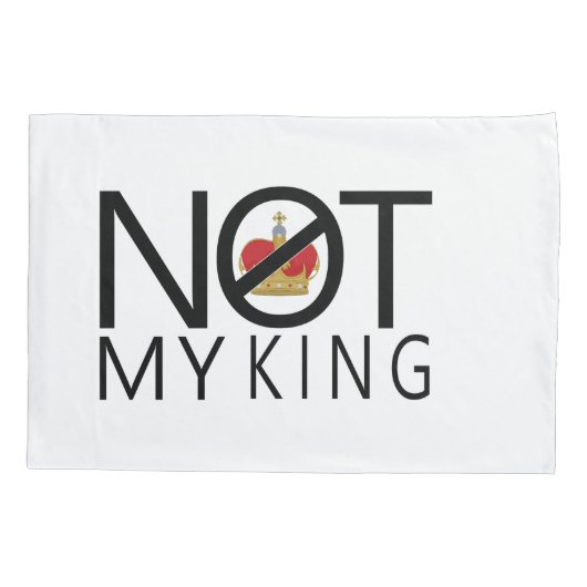 Niet mijn koning kussensloop (Achterkant)