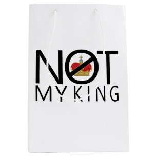 Niet mijn koning medium cadeauzakje
