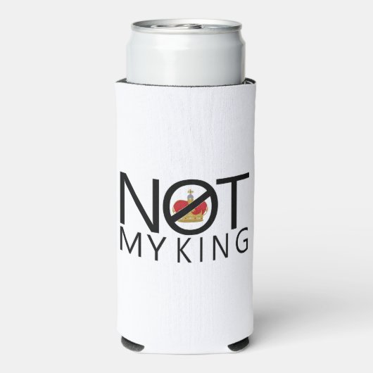 Niet mijn koning seltzer blikjeskoeler (Seltzer Achterkant)
