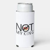 Niet mijn koning seltzer blikjeskoeler (Seltzer Voorkant)