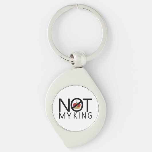 Niet mijn koning sleutelhanger (Voorkant)