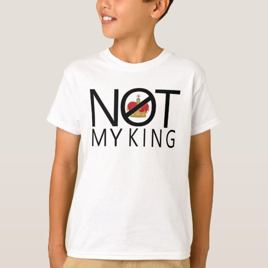 Niet mijn koning t-shirt (Voorkant)