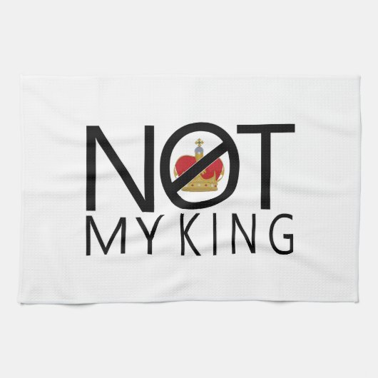 Niet mijn koning theedoek (Horizontaal)