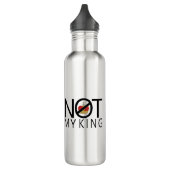 Niet mijn koning waterfles (Links)
