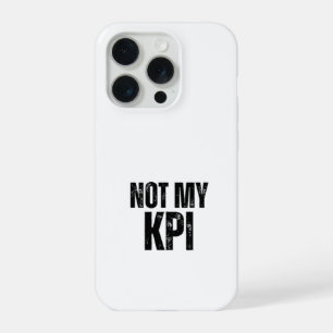 Niet Mijn KPI Impactbestendige Typografie iPhone 15 Pro Case
