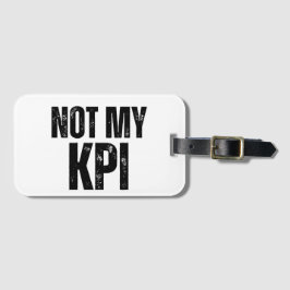 Niet Mijn KPI Minimalistisch Reizen Bagagelabel