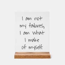 Niet mijn mislukkingen acryl teken