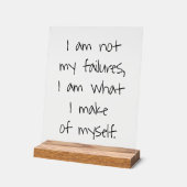 Niet mijn mislukkingen acryl teken acryl bord (Hoek)