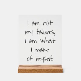 Niet mijn mislukkingen acryl teken bord