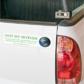 Niet mijn moeder Bumpersticker (Op Truck)