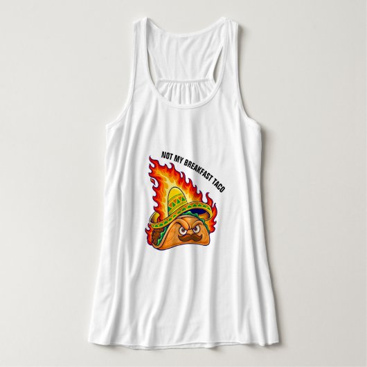 Niet mijn ontbijttafwijking tanktop (Design voorkant)