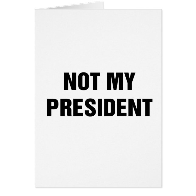 Niet mijn President (Voorkant)