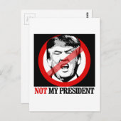 Niet mijn President - Anti-Trump Briefkaart (Voorkant / Achterkant)