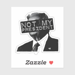 Niet mijn President Anti Trump Inaguration Liberal Sticker