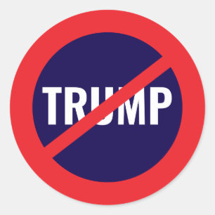 Niet mijn President – Anti-Trump-protest Ronde Sticker