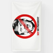 Niet mijn President - Anti-Trump Spandoek (Verticaal)