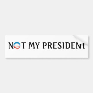 niet mijn president bumpersticker