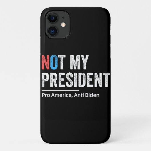 Niet mijn President Case-Mate iPhone Case (Achterkant)
